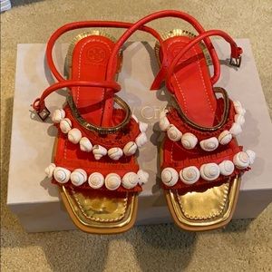 Tory Burch sea shells sandals